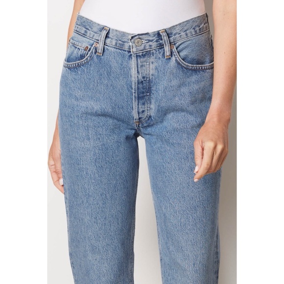 AGOLDE Relaxed Mid Rise Boot Jean in Medium Wash - Picture 5 of 16